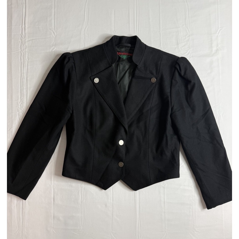 Altenbeuerer Women Austria Short Fitted Dress Suit Coat JACKET Size 40 Wool
